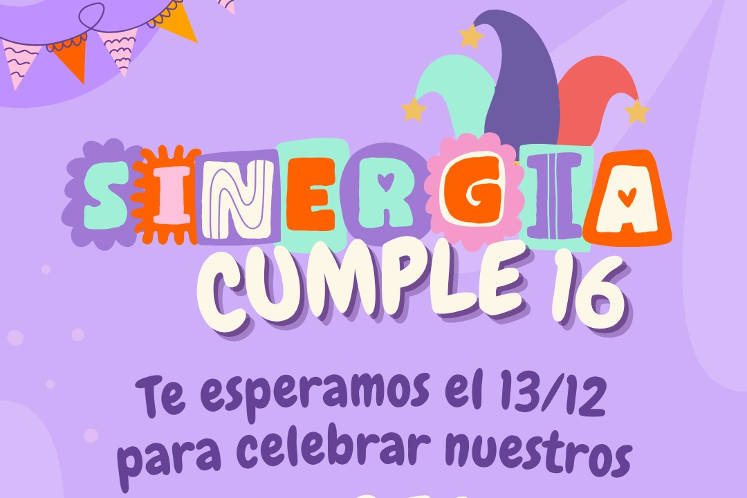 Imagen de noticia Sinergia cumple 16 años y anuncia una fiesta abierta para toda la ciudad
