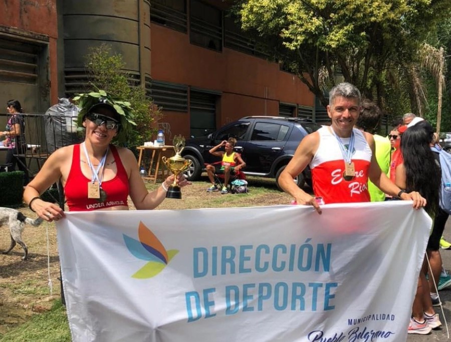 Lisandra Quinteros y Marcos Billen brillaron en la prueba de la milla con podios generales