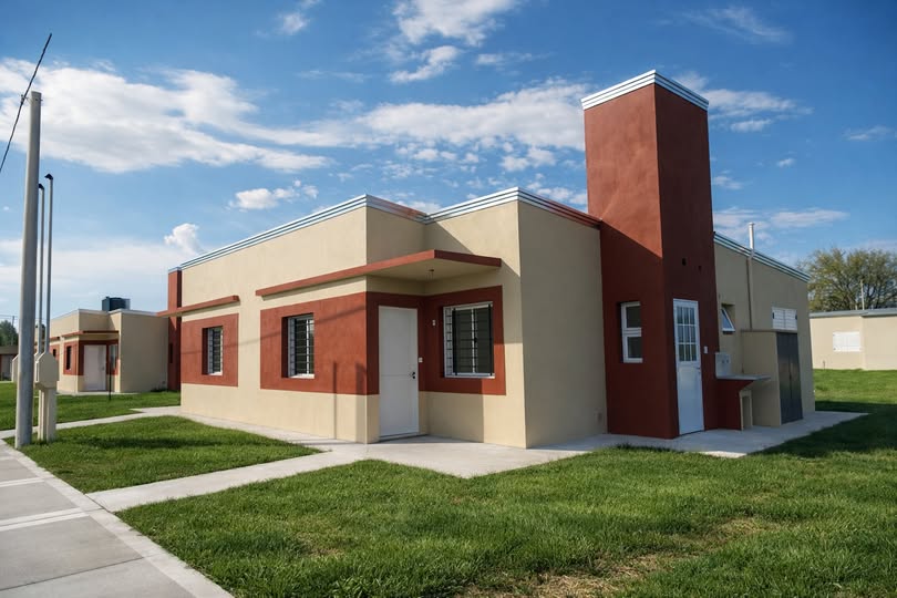 Comenzó la construcción de 10 viviendas en Aldea San Antonio