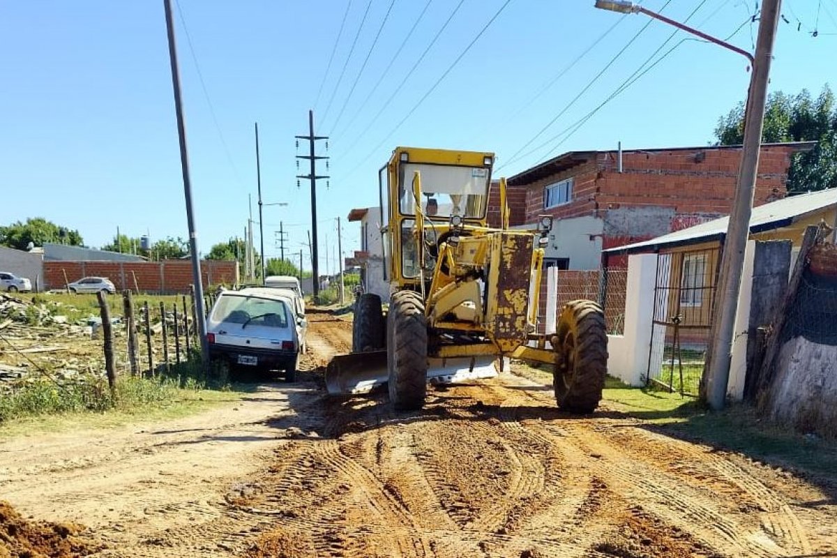 Imagen de noticia Realizaron tareas de mantenimiento vial en calle Borrajo, en la zona sur de la ciudad