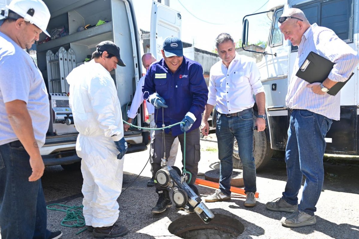 Imagen de noticia Davico puso en marcha una inspección robotizada para localizar fallas en el sistema pluvial y cloacal
