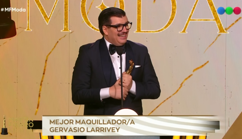 Imagen de noticia Gualeguaychú celebra: Gervasio Larrivey ganó el Martín Fierro al Mejor Maquillaje