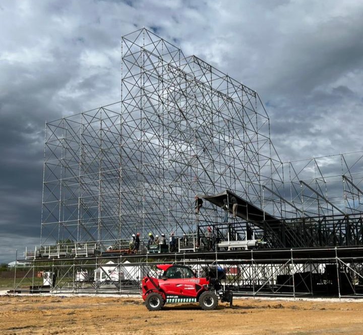 Imagen de noticia El imponente escenario de La Renga toma forma en el Espacio Astra
