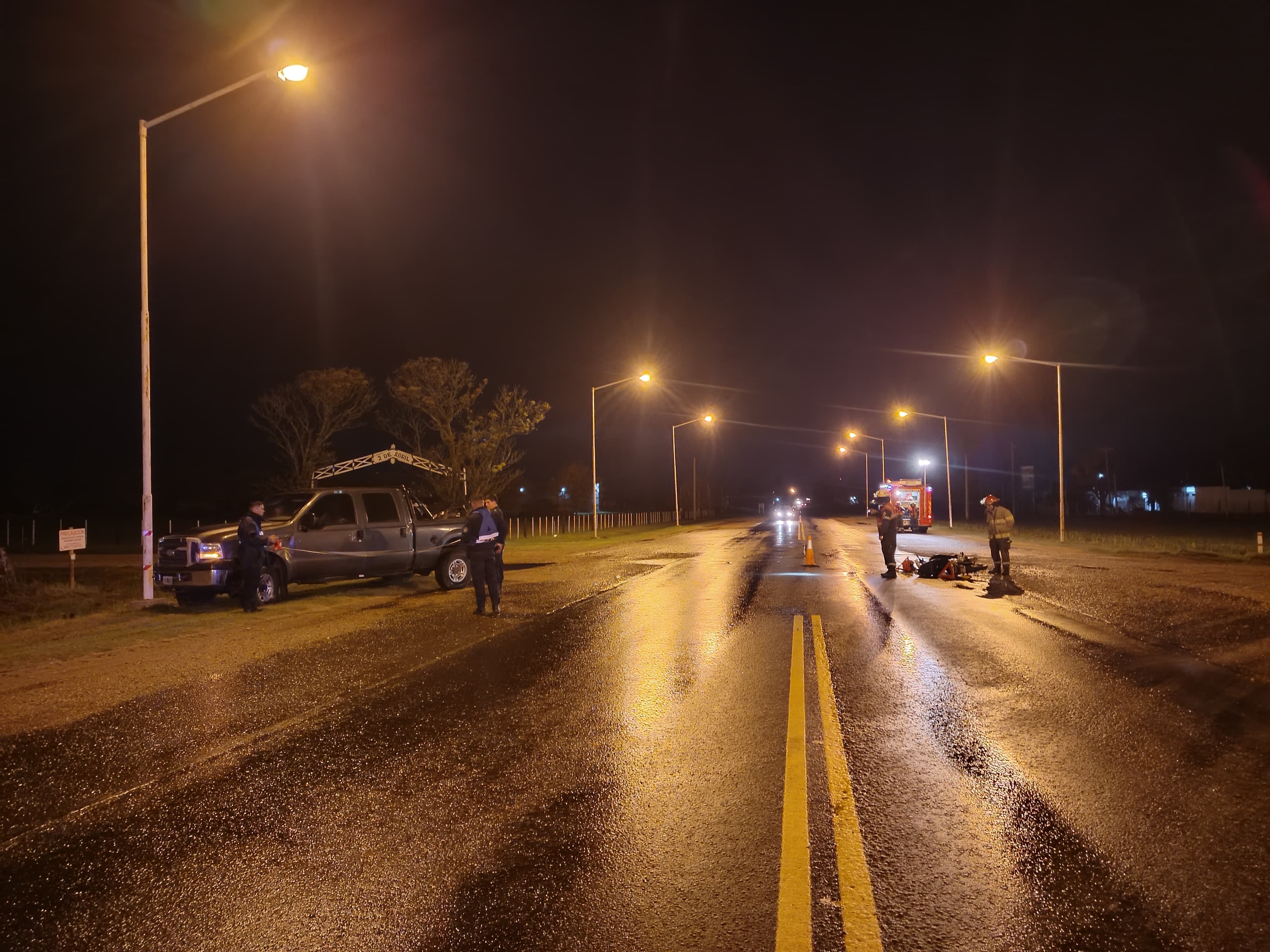 Un motociclista resultó herido tras un choque en Ruta 20 y acceso Zerolli