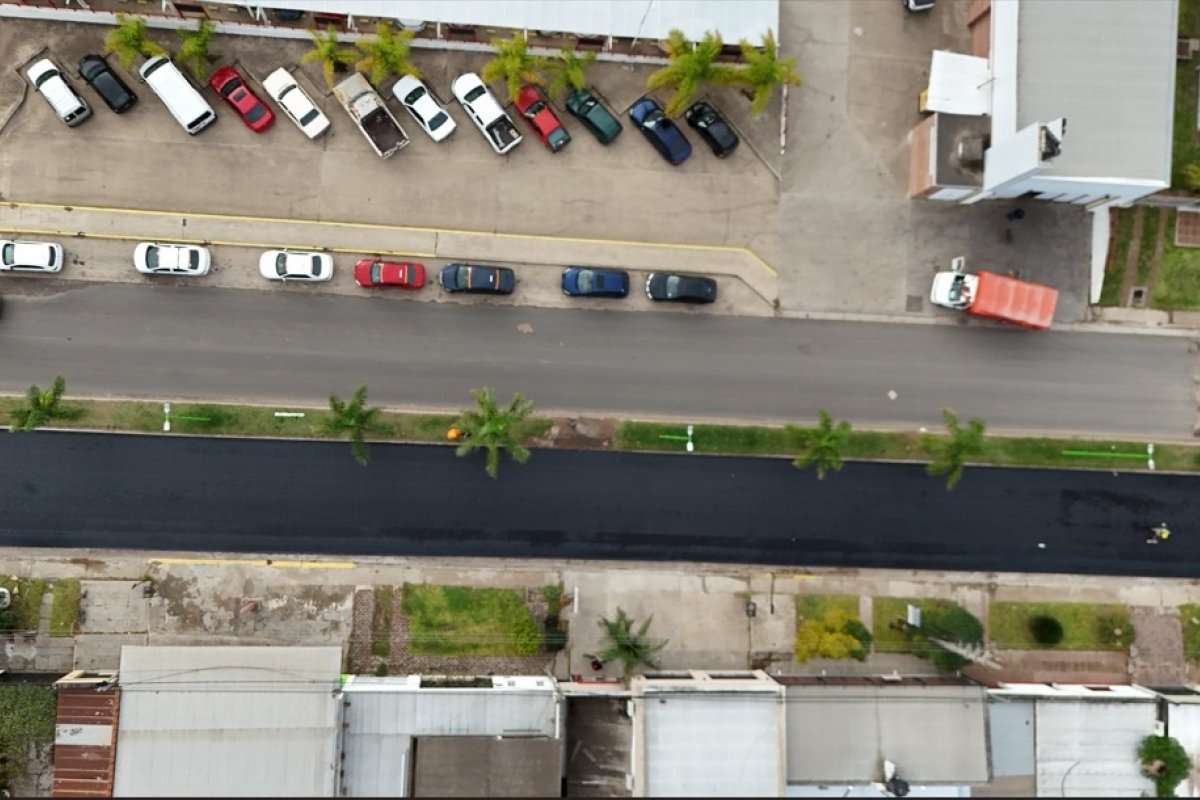 Imagen de noticia Este lunes comenzará la colocación de la carpeta asfáltica en el boulevard Pedro Jurado