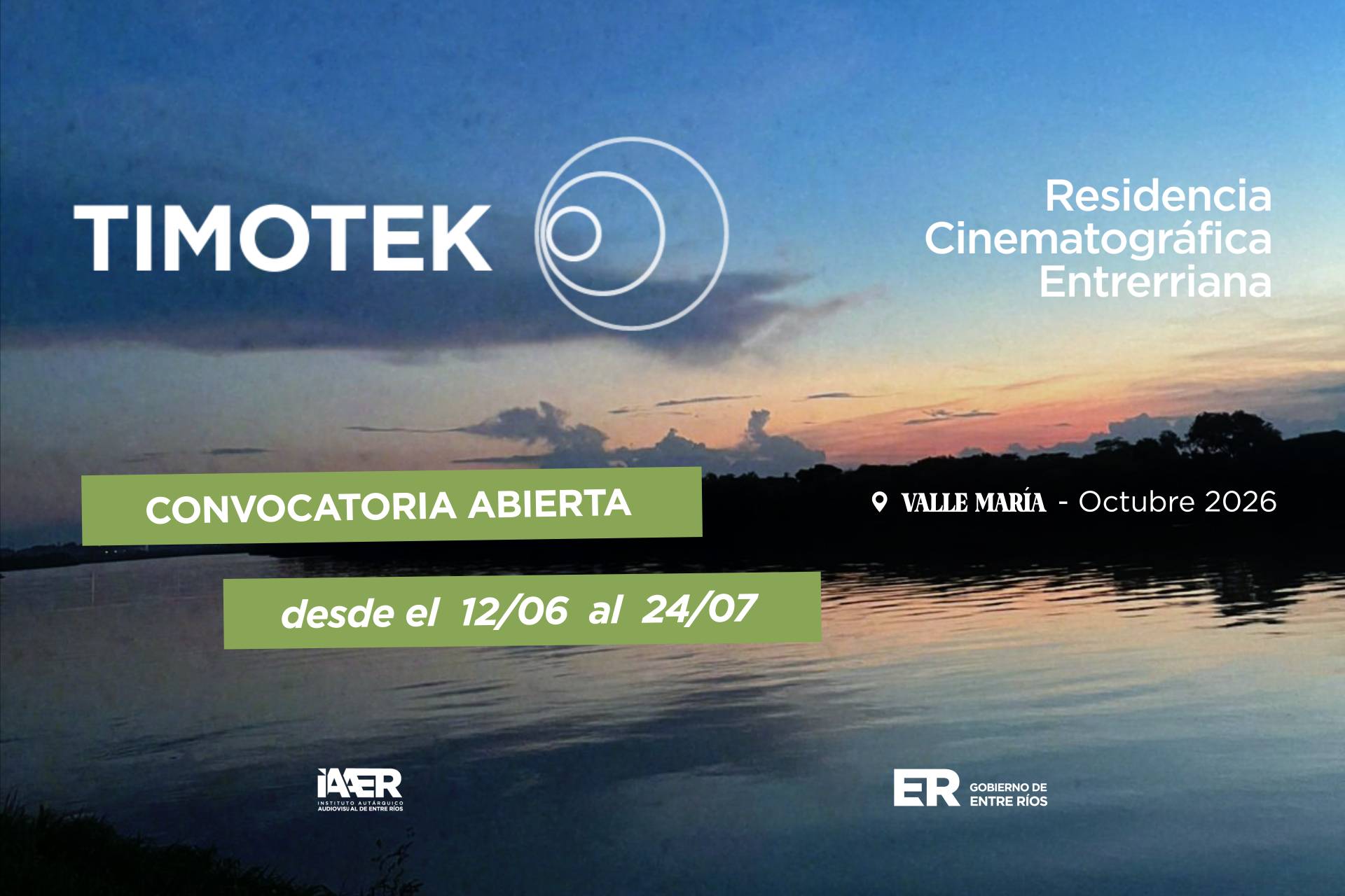 Imagen de noticia Convocatoria abierta para participar de una Residencia de Guión y Desarrollo de Proyectos Audiovisuales de Entre Ríos