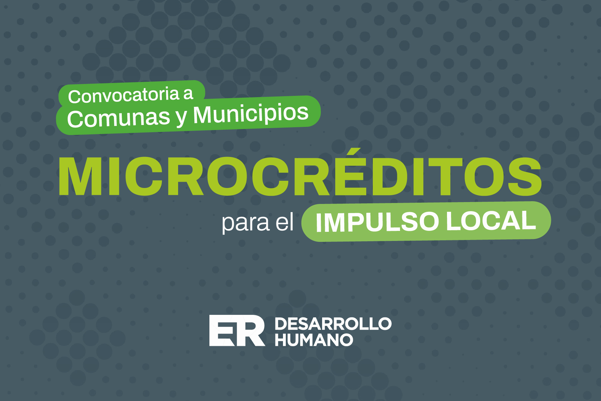 Imagen de noticia Se abre la convocatoria para que municipios y comunas accedan al programa de Microcréditos para el Impulso Local
