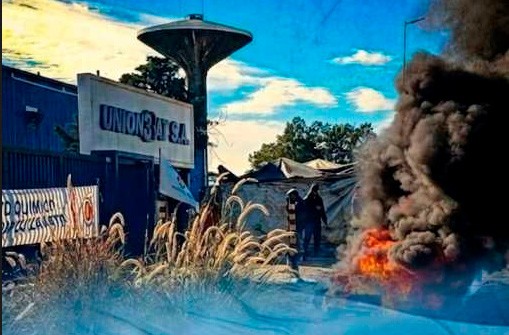Imagen de noticia Trabajadores de Unionbat volverán a manifestarse con una protesta en el acceso al Parque Industrial