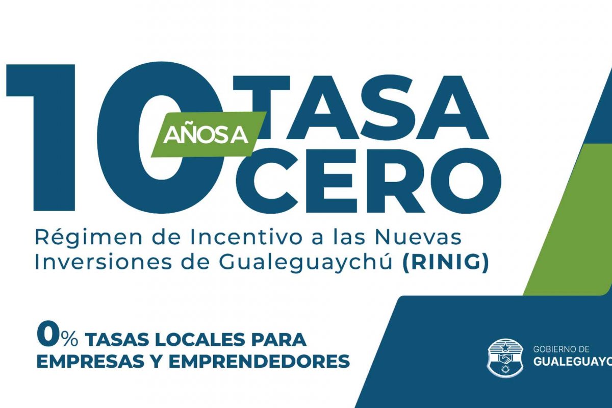 Imagen de noticia Se creó el Régimen de Incentivo a las Nuevas Inversiones de Gualeguaychú