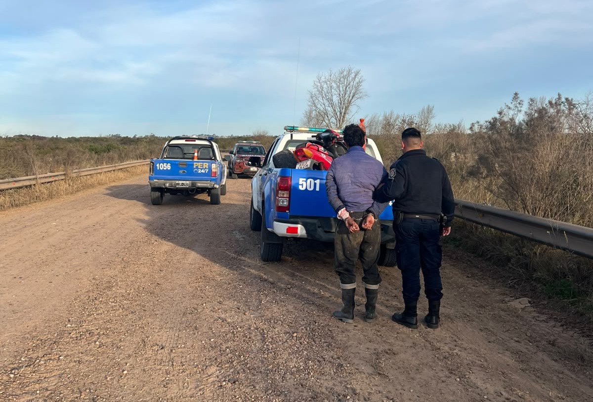 Persiguió a quienes le habían robado la moto y la Policía logró detener a uno de los sospechosos