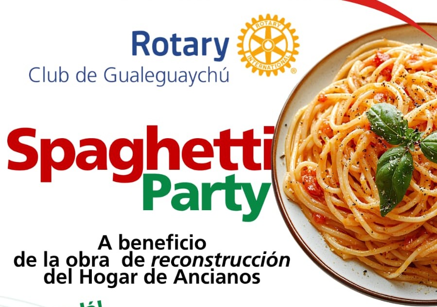 Imagen de noticia Rotary Gualeguaychú organiza una Spaghetti Party para recaudar fondos para el Hogar de Ancianos