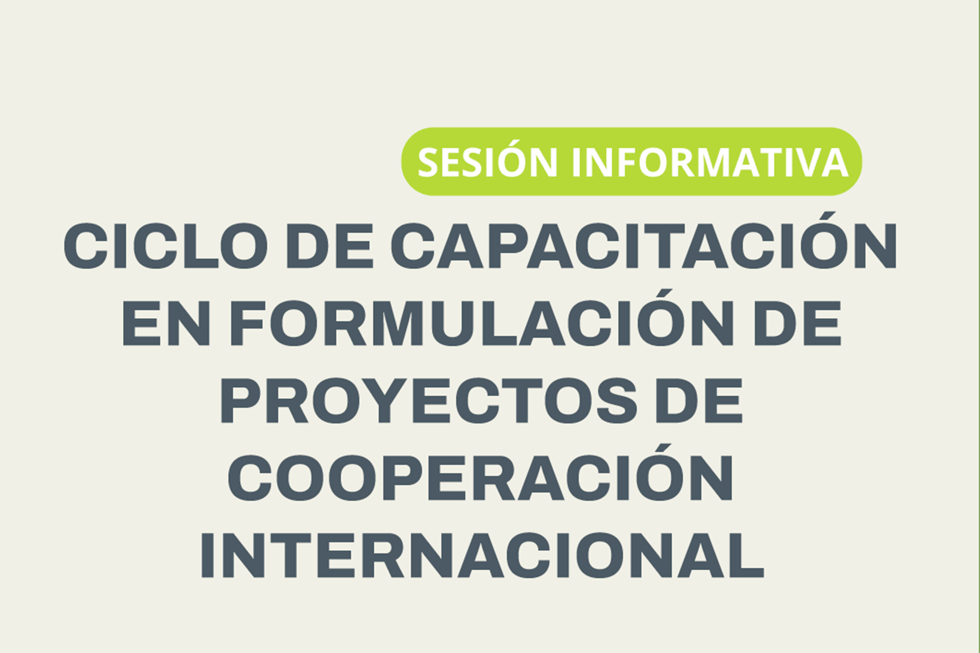 Imagen de noticia Brindarán una capacitación sobre cómo acceder a oportunidades de cooperación internacional