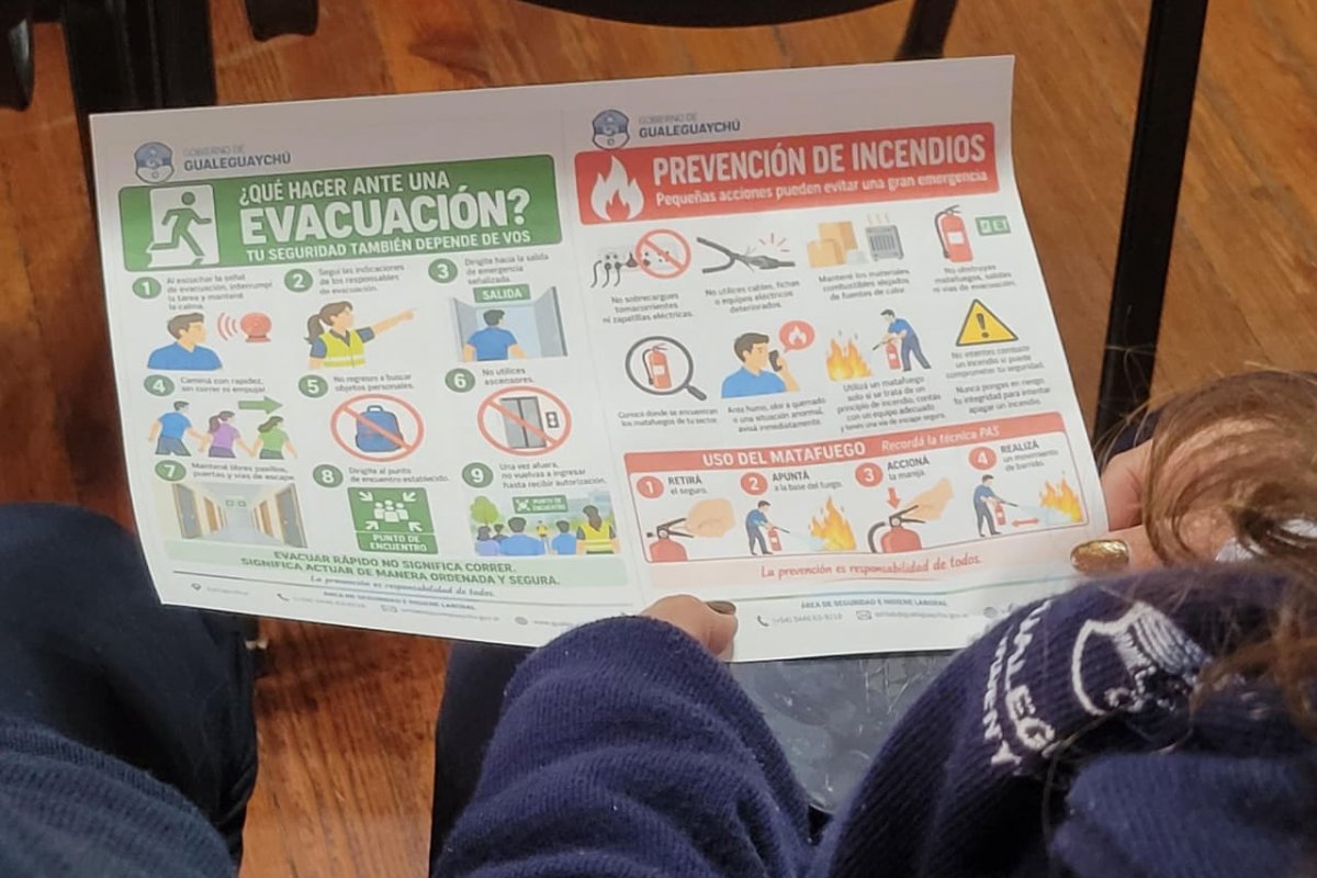 Imagen de noticia Iniciaron las capacitaciones para el simulacro de evacuación del Palacio Municipal