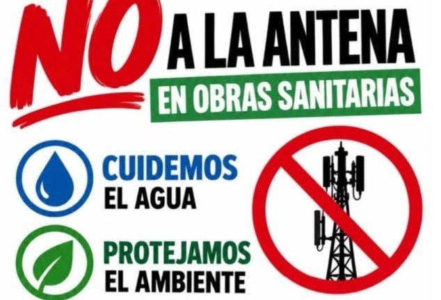 Imagen de noticia Vecinos del barrio Obras Sanitarias rechazan una antena 5G y convocan a una protesta