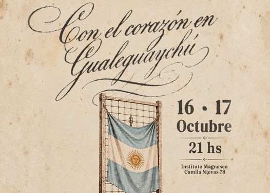 “Con el Corazón en Gualeguaychú” se presentará en el Instituto Magnasco